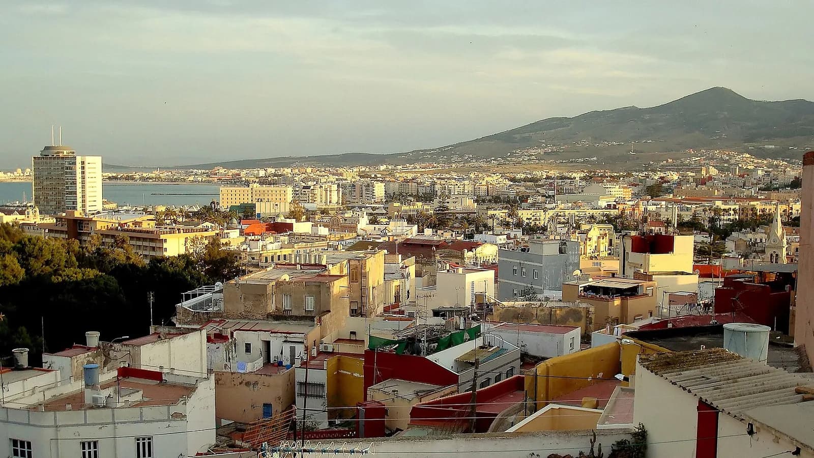 Panoramic view of Melilla (Spain)