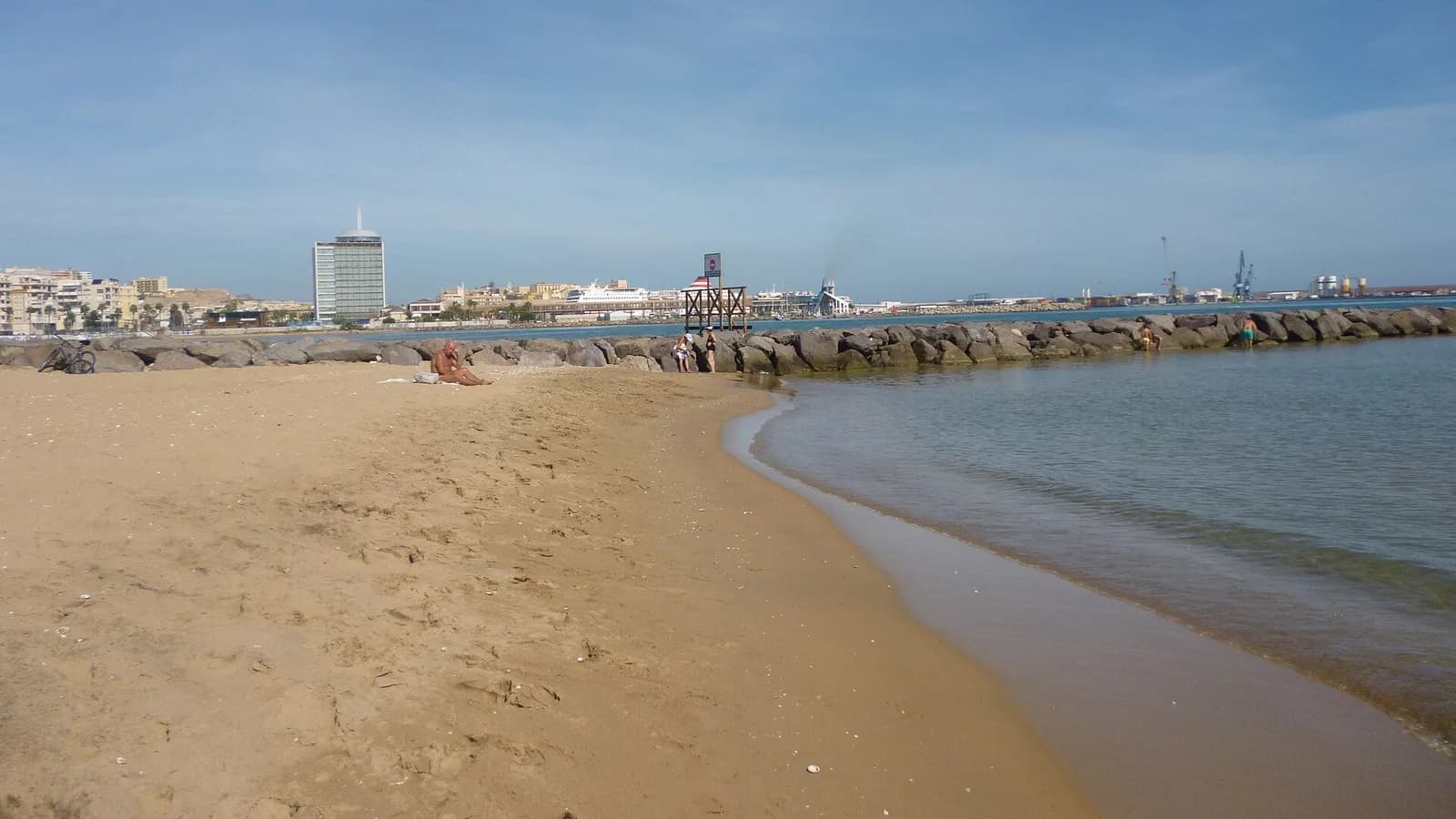 Extremo norte de la playa del Hipódromo.