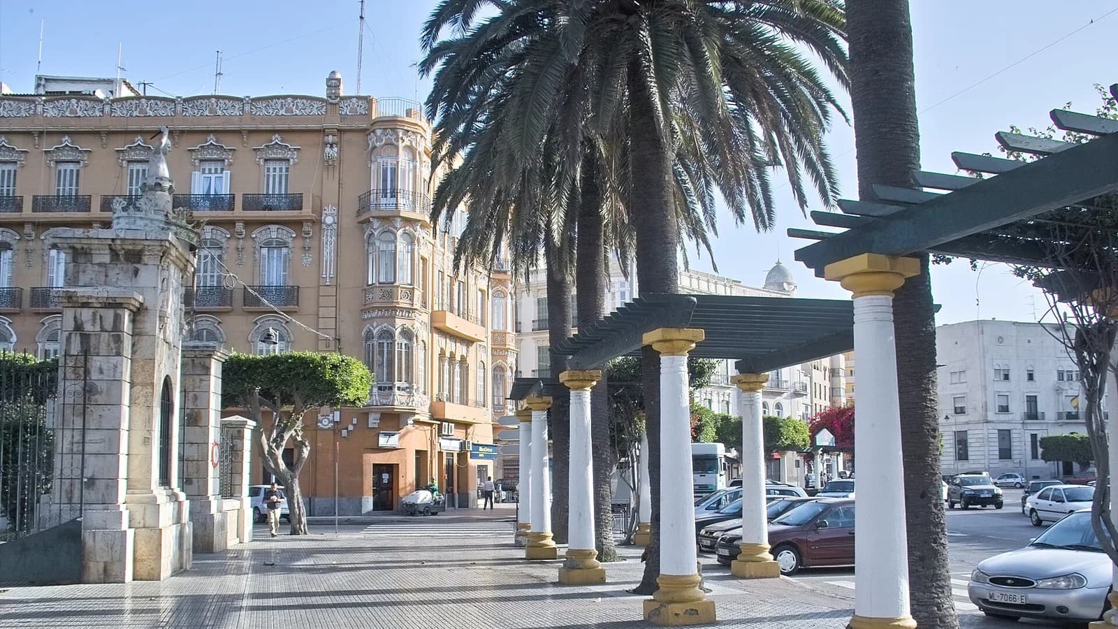 Placa de Espania is the central place in Mellila, Spanish town bordering to Morokko